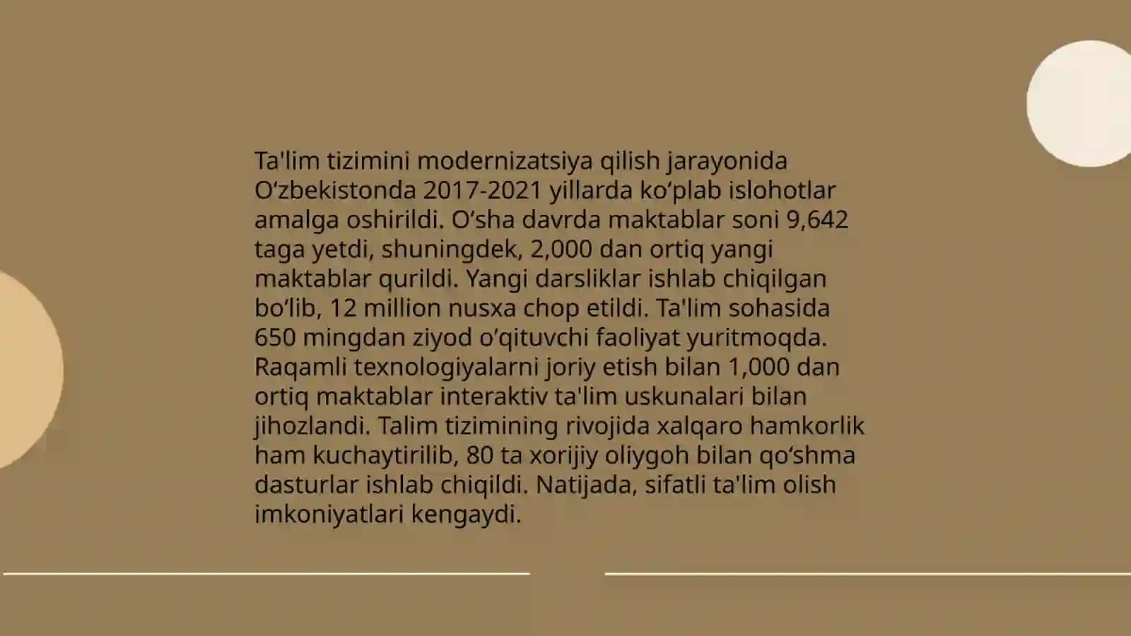 Yangi O'zbekiston taraqqiyot strategiyasida ta'lim tizimidagi islohotlar 4
