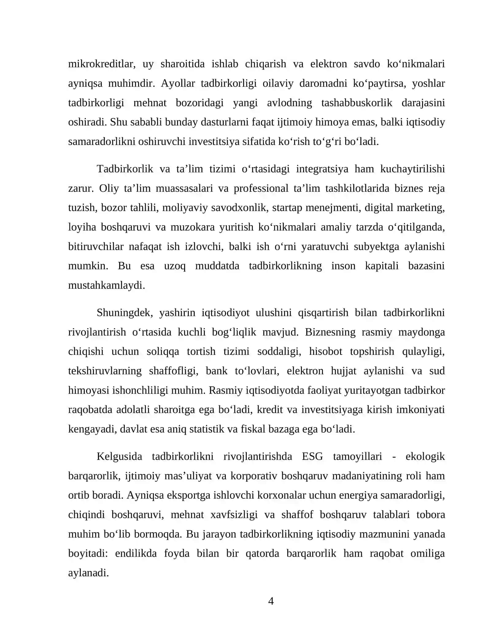 Tadbirkorlik faoliyatining mohiyati va iqtisodiy mazmuni 4