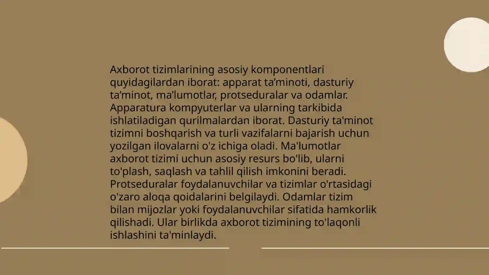 Axborot tizimlari va turlari 4