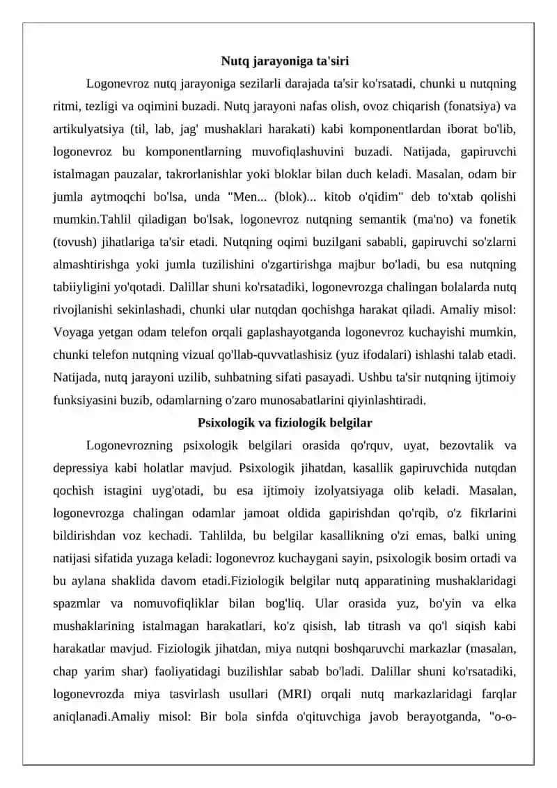 Logonevroz kasalliging kelib chiqsh sabalari va asoratlari 4