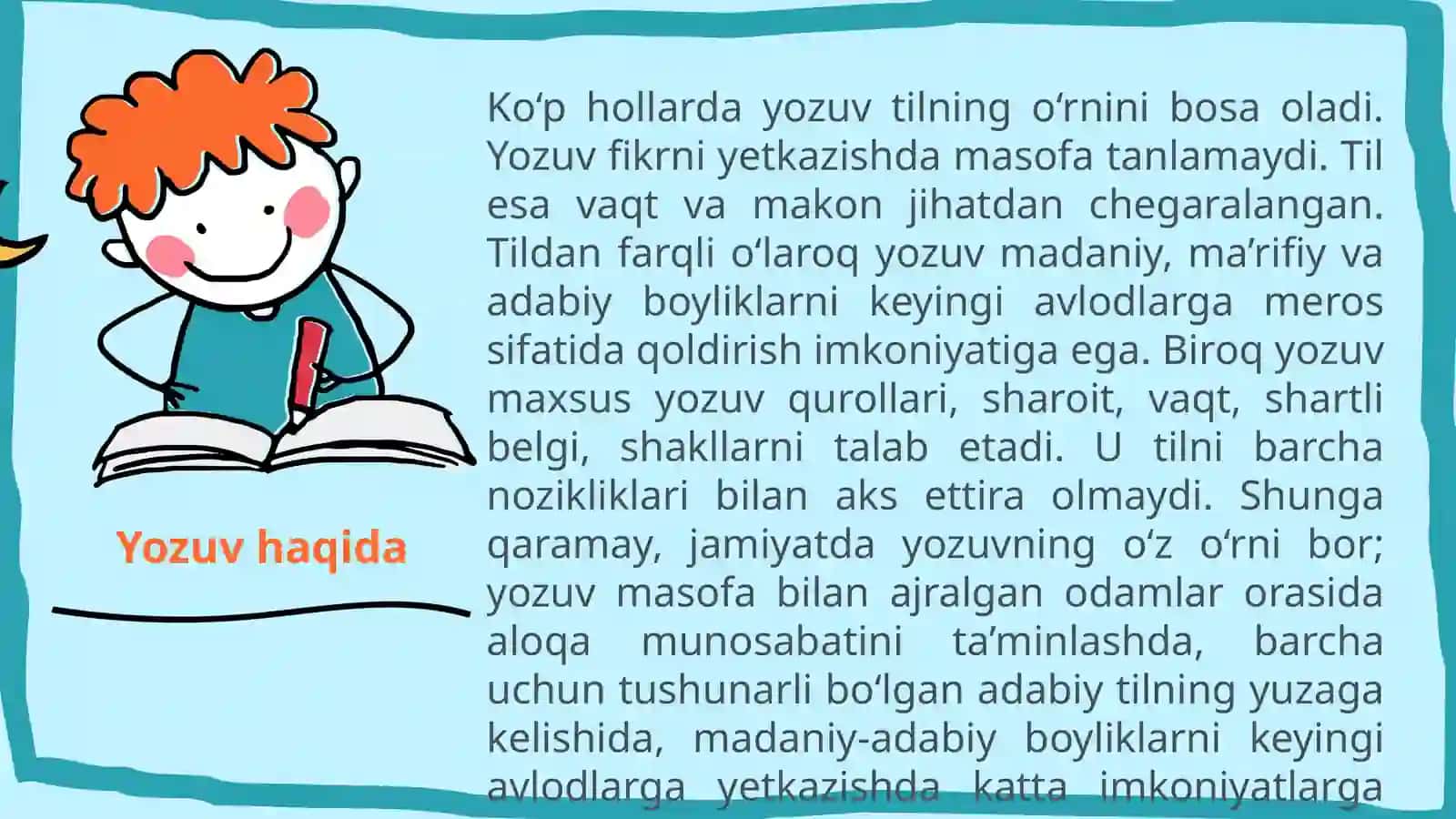 TIL VA YOZUV MASALALARI 4