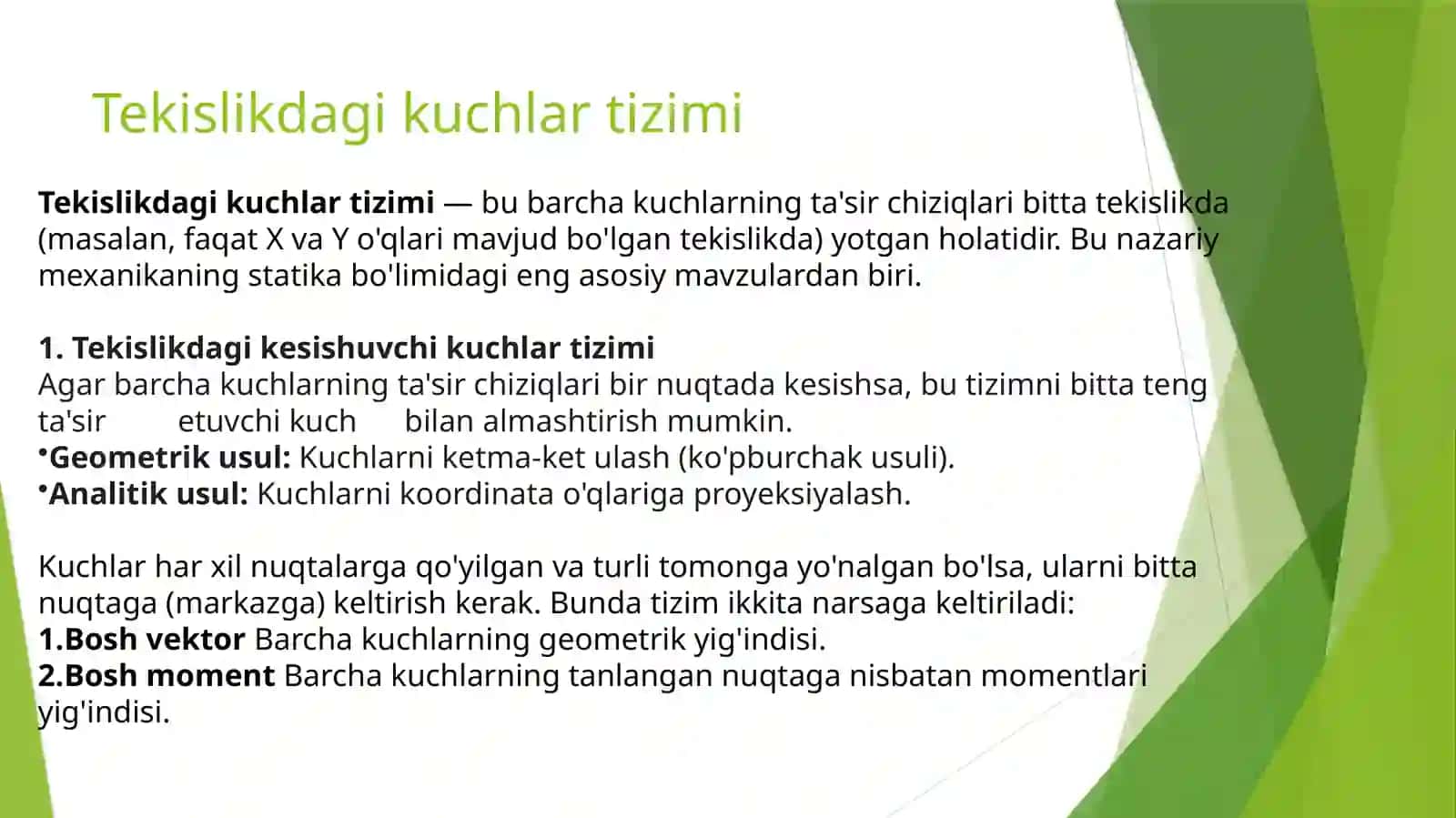 Tekislikdajoylashgankuchlartizimi 4