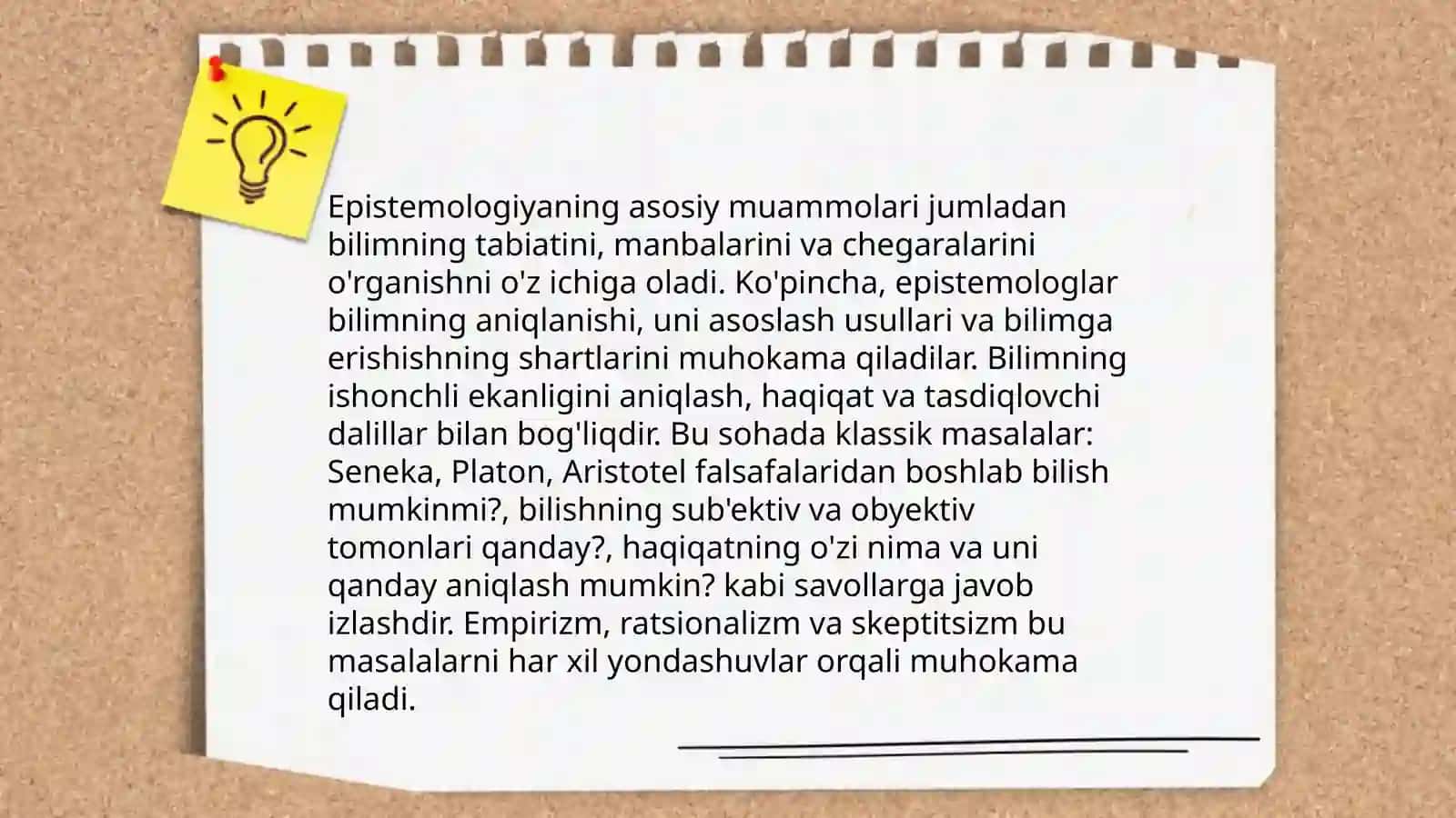 Bilish falsafasi 4