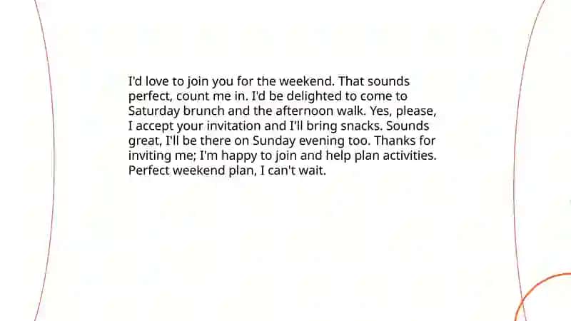 My perfect weekend.Social expressions 4