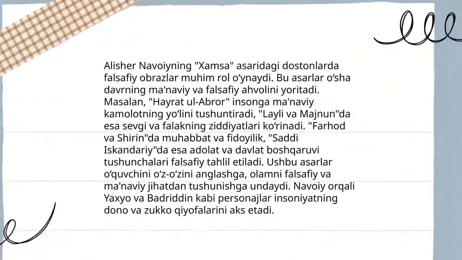 Xamsa dostonining falsafiyligi 4