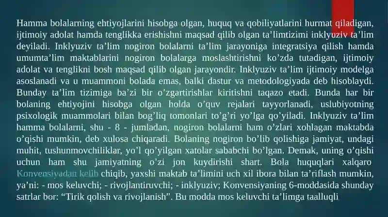 Inklyuziv taʼlim va gospital pedagogika 4
