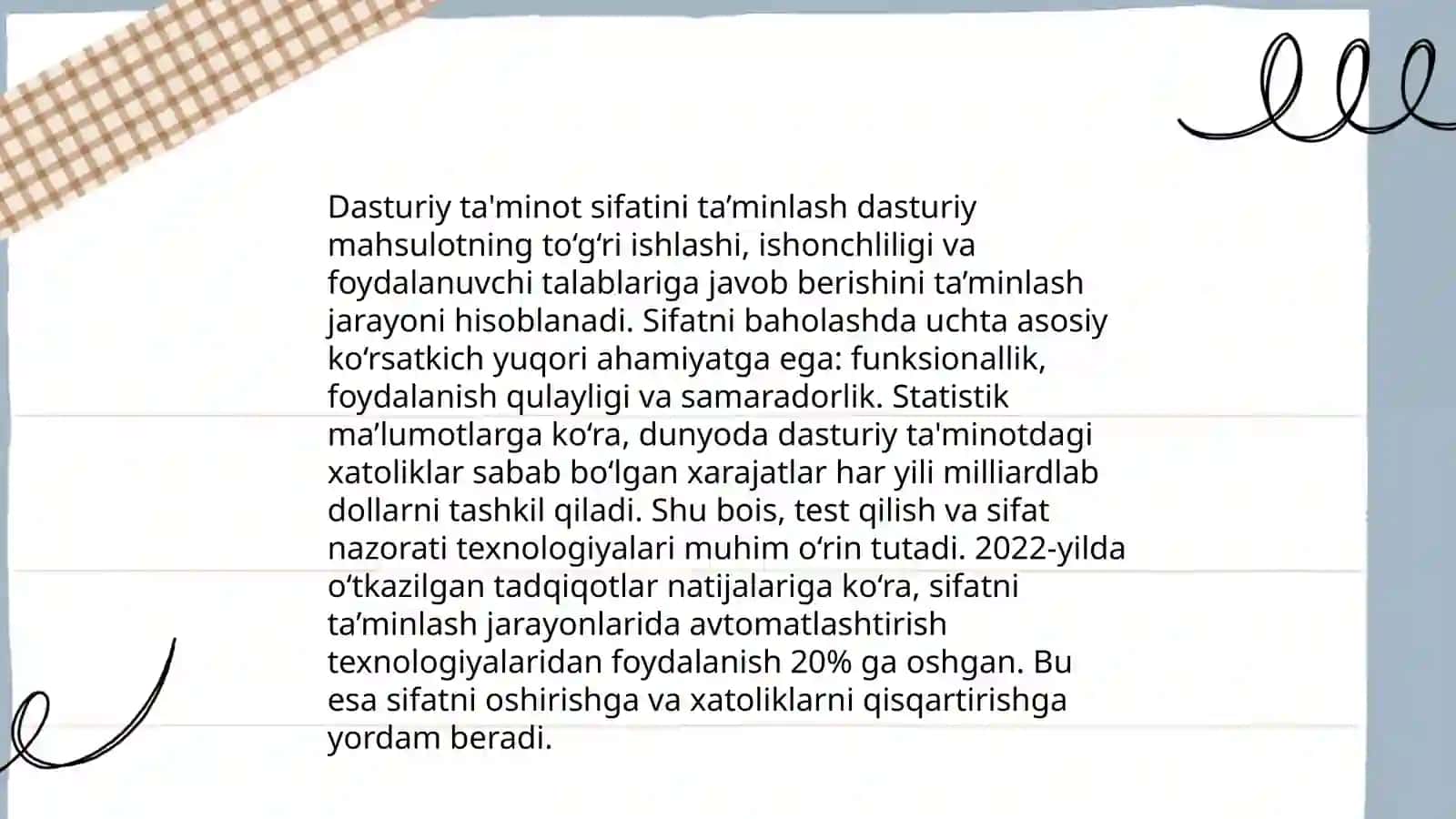 Dasturiy taminot sifatini baholash 4
