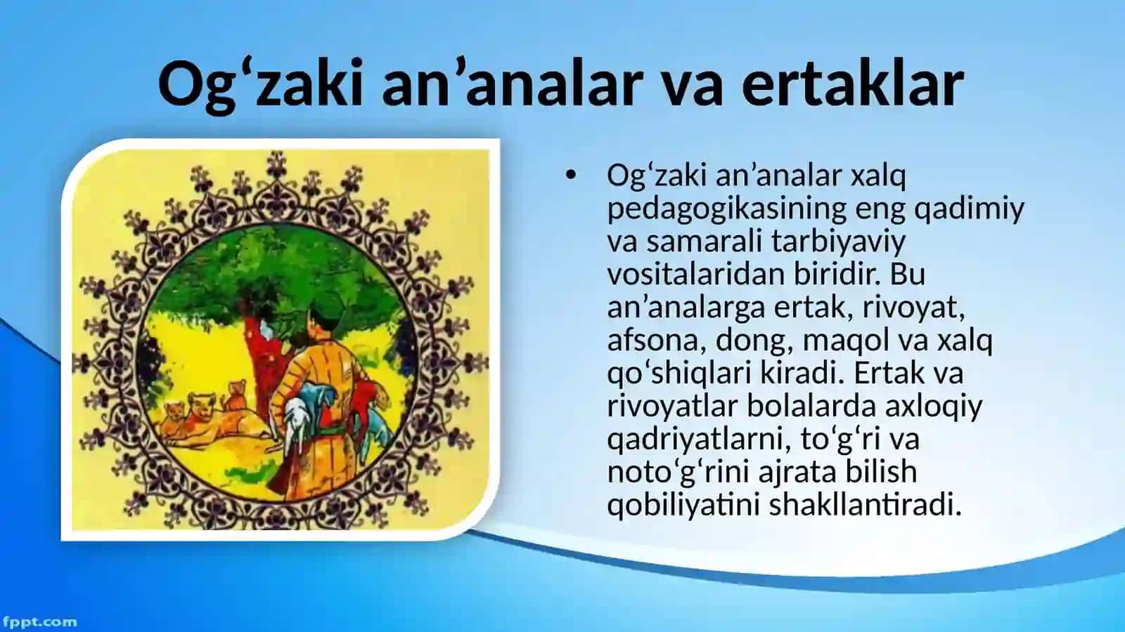 Xalq pedagogikasida tarbiya vositalari 4