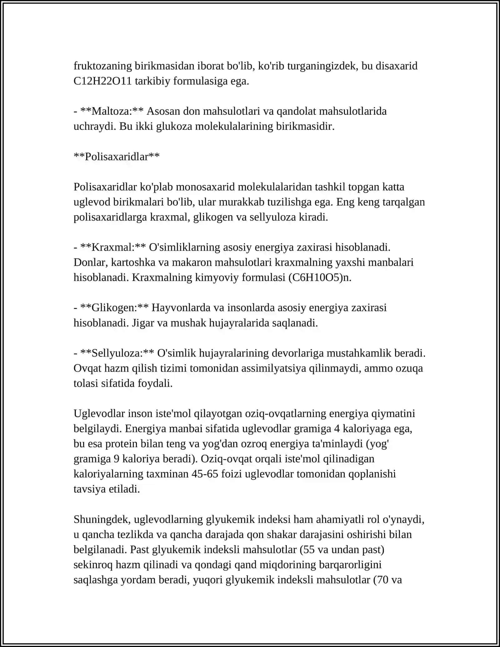 Uglevodlar 4