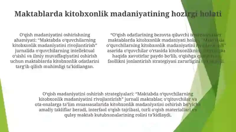 Maktabda O‘Quvchilarning Kitobxonlik Madaniyatini Rivojlantirish 4