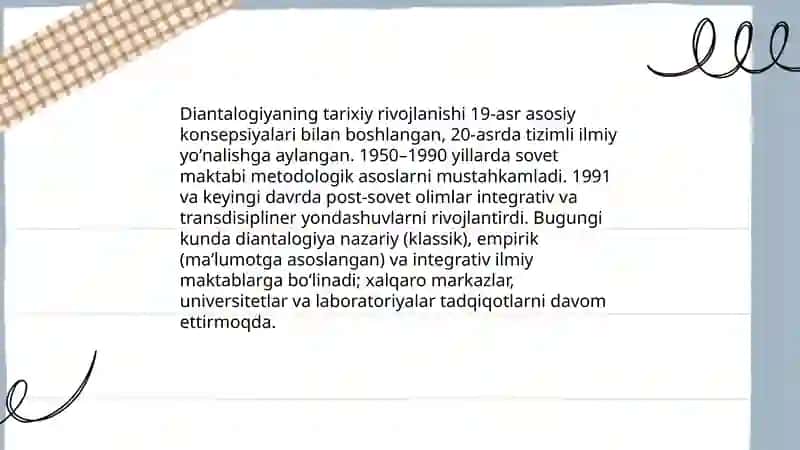 Diantalogiya va uning muammolarini bartaraf etish 4
