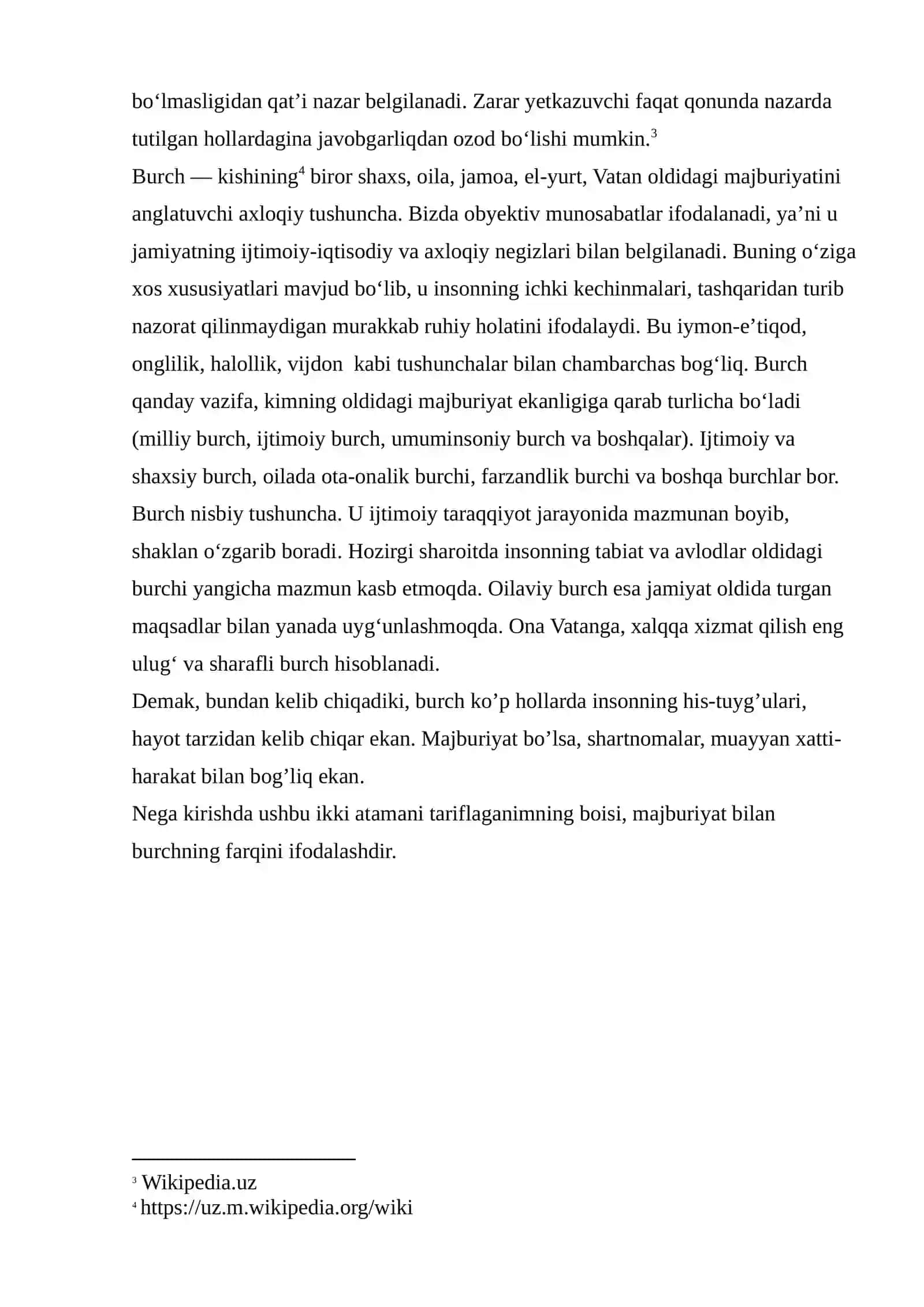 Majburiyatlar turlari 4