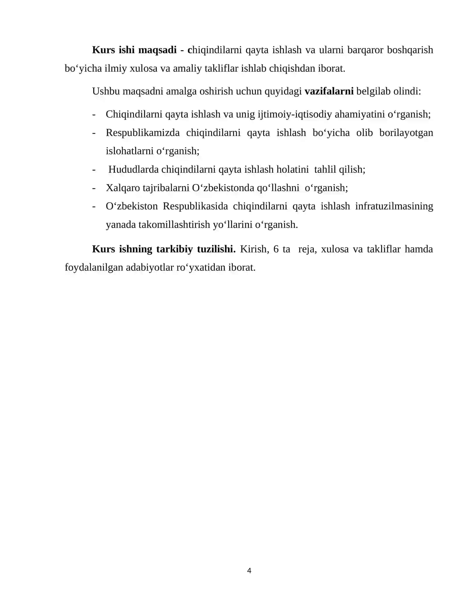 Chiqindilarni qayta ishlash va ularni barqaror boshqarish 4