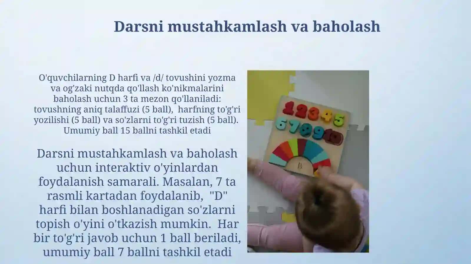 D harfi va D tovushini òrgatish 4