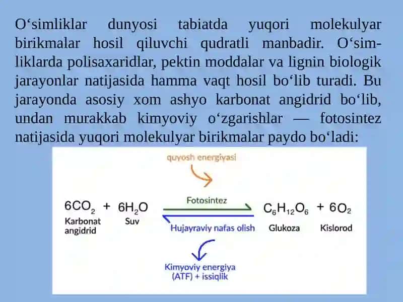 Yuqorimolekulyar birikmalar 4
