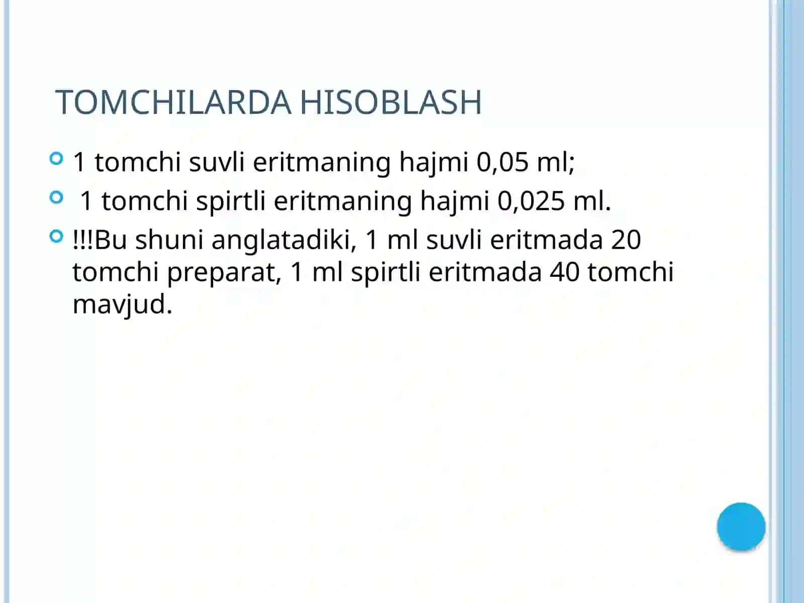 Dorivositalarini yuborishda dozalar ni hisoblash usullari 4