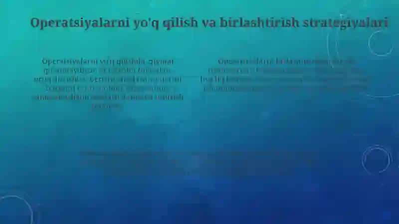 Jarayonlardagi operatsiyalar sonini kamaytirish 4