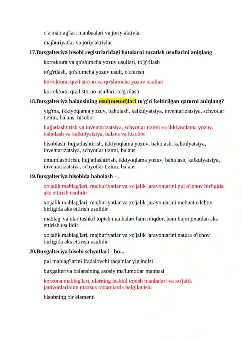 Asosiy vositalarni qayta baholash 4