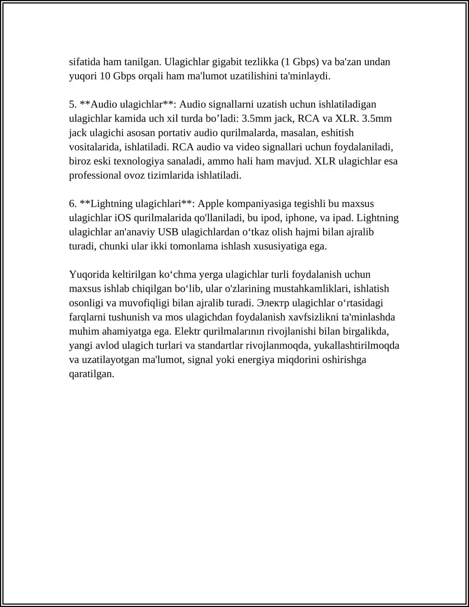 KOʻCHMA YERGA ULAGICHLAR 4