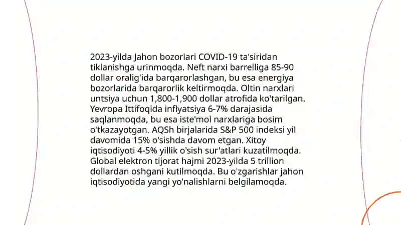 Moliyaviy yangiliklar tahlili 4