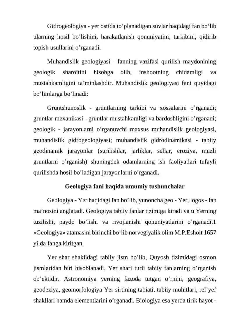 Geologiya fanining usullari 4