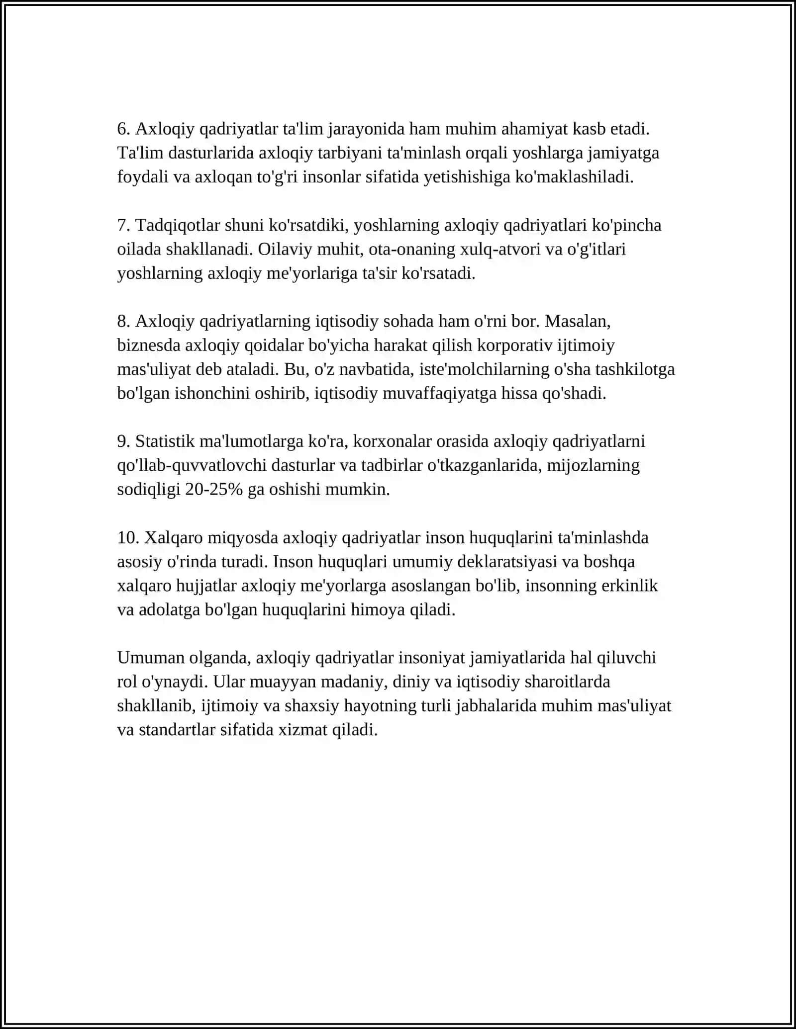 AXLOQ,EKALOGIK MADANIYAT 4