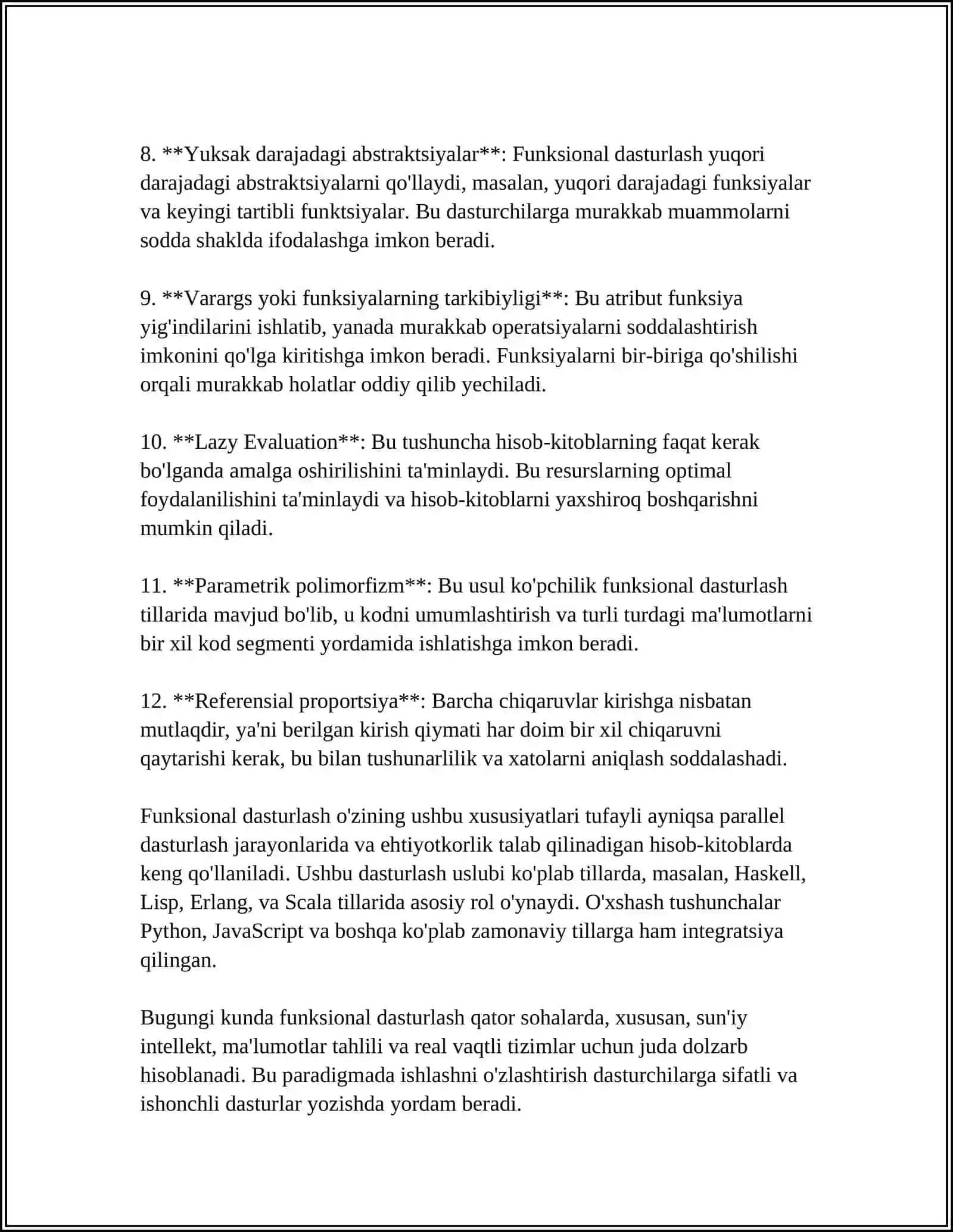 FUNKTSIONAL DASTURLASH VA SKALA ASOSLARI 4