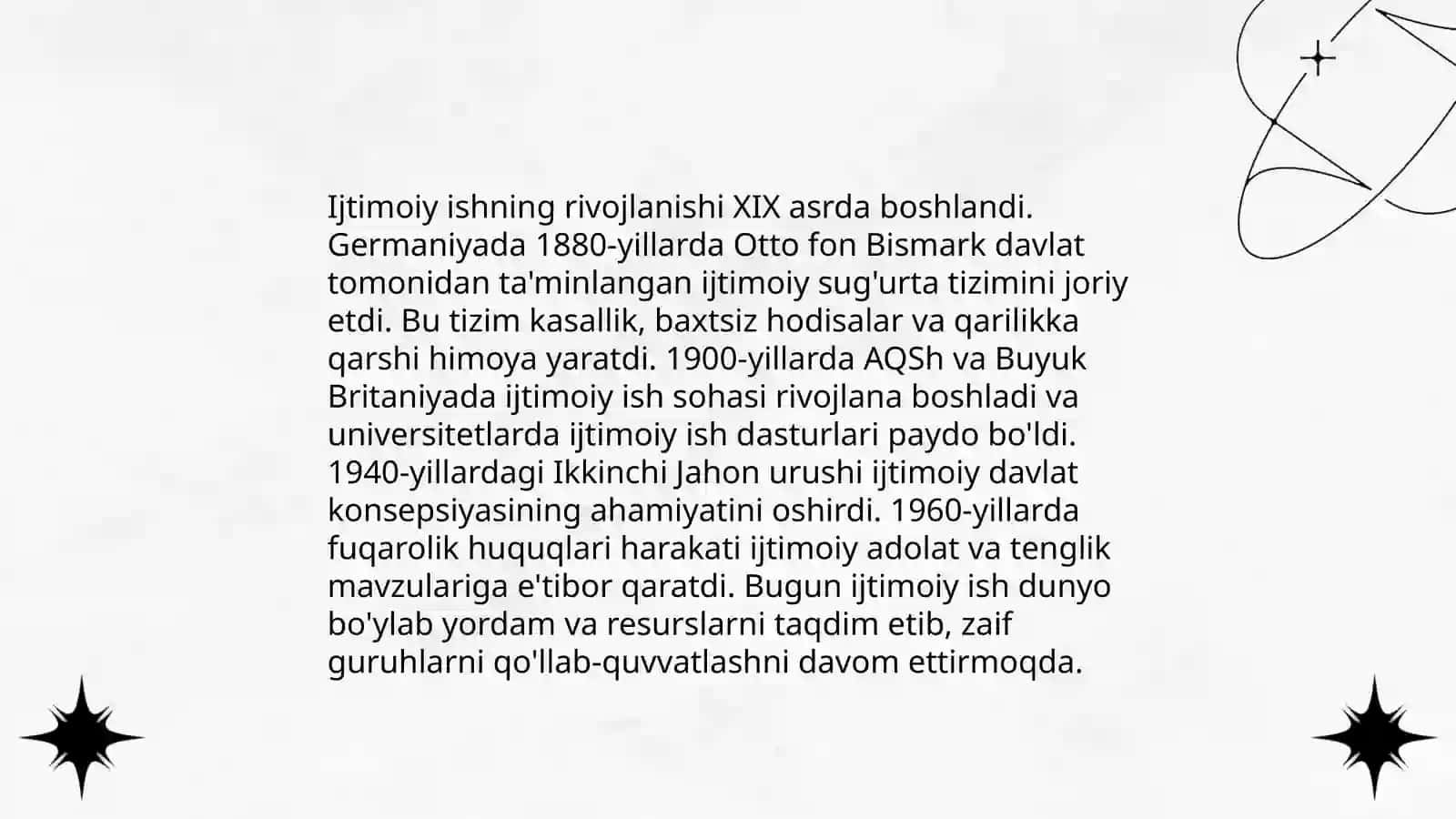 Ijtimoiy ishning xalqaro infratuzilmalari 4