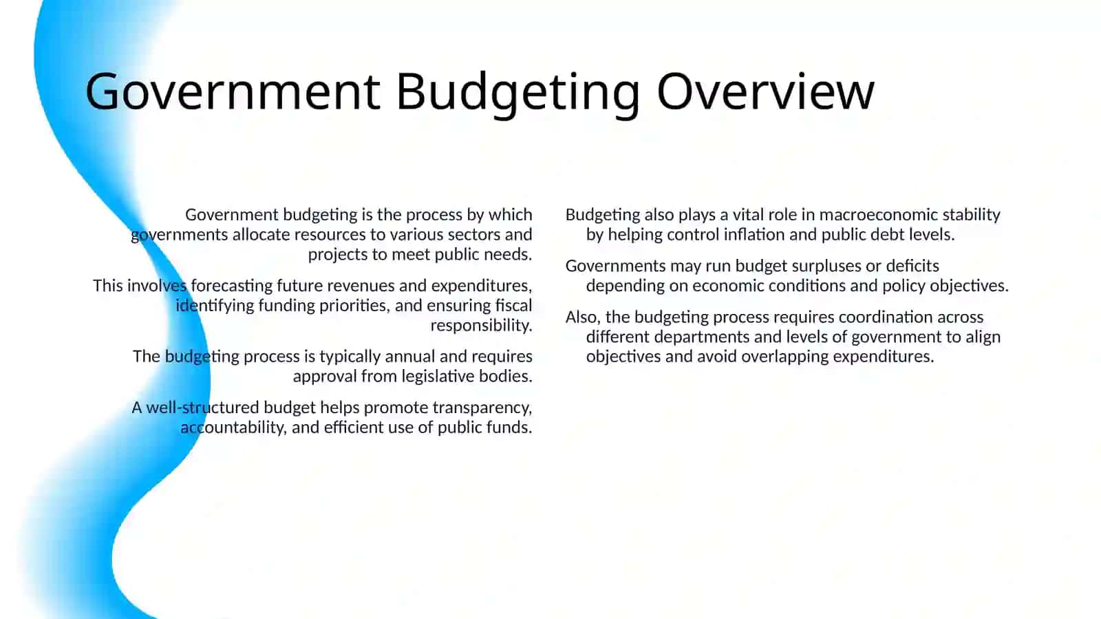 GOVERNMENT AND ECONOMIC POLICY 4