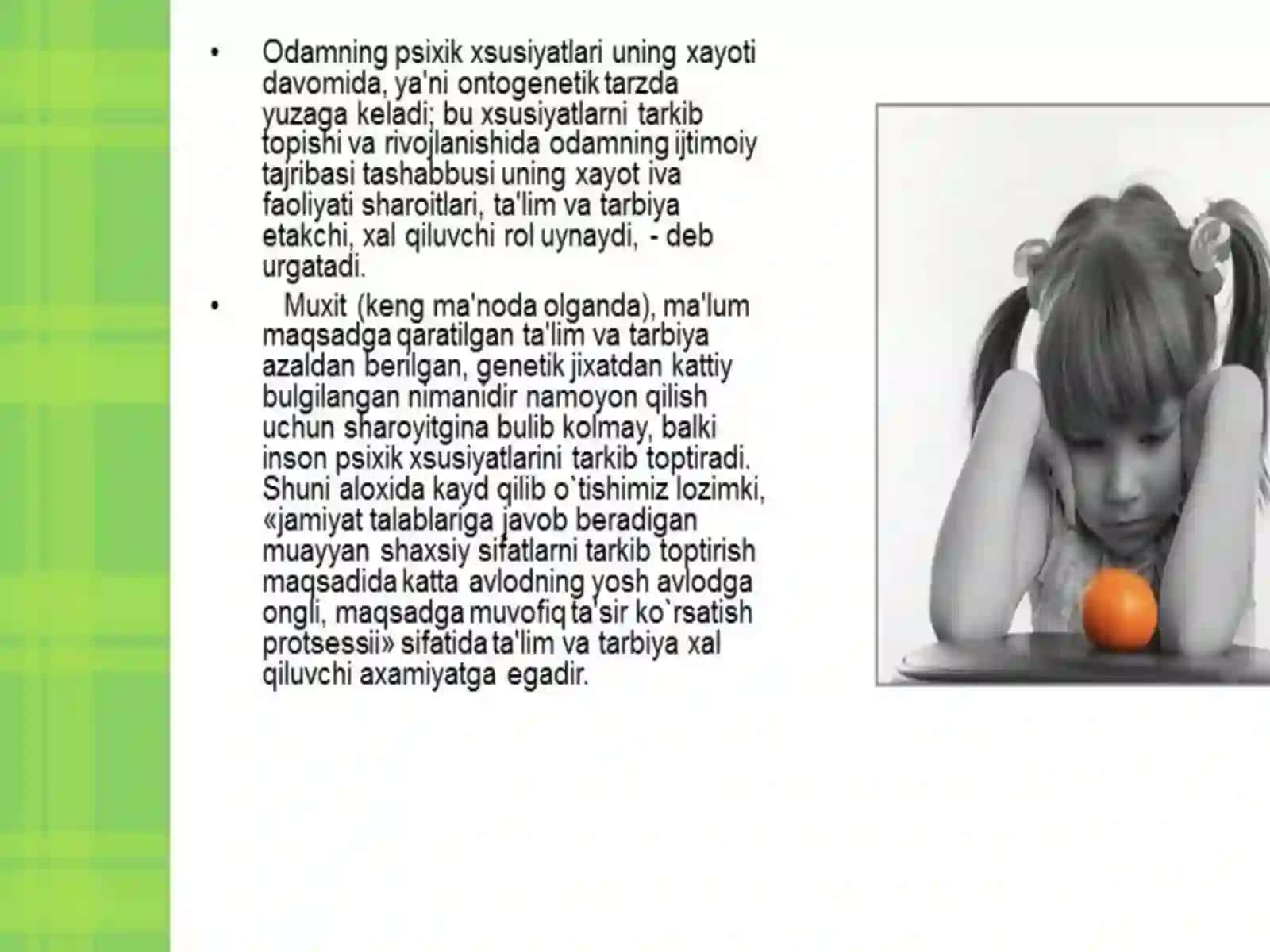 PSIXIK RIVOJLANISHNING ASOSIY OMILLARI 4