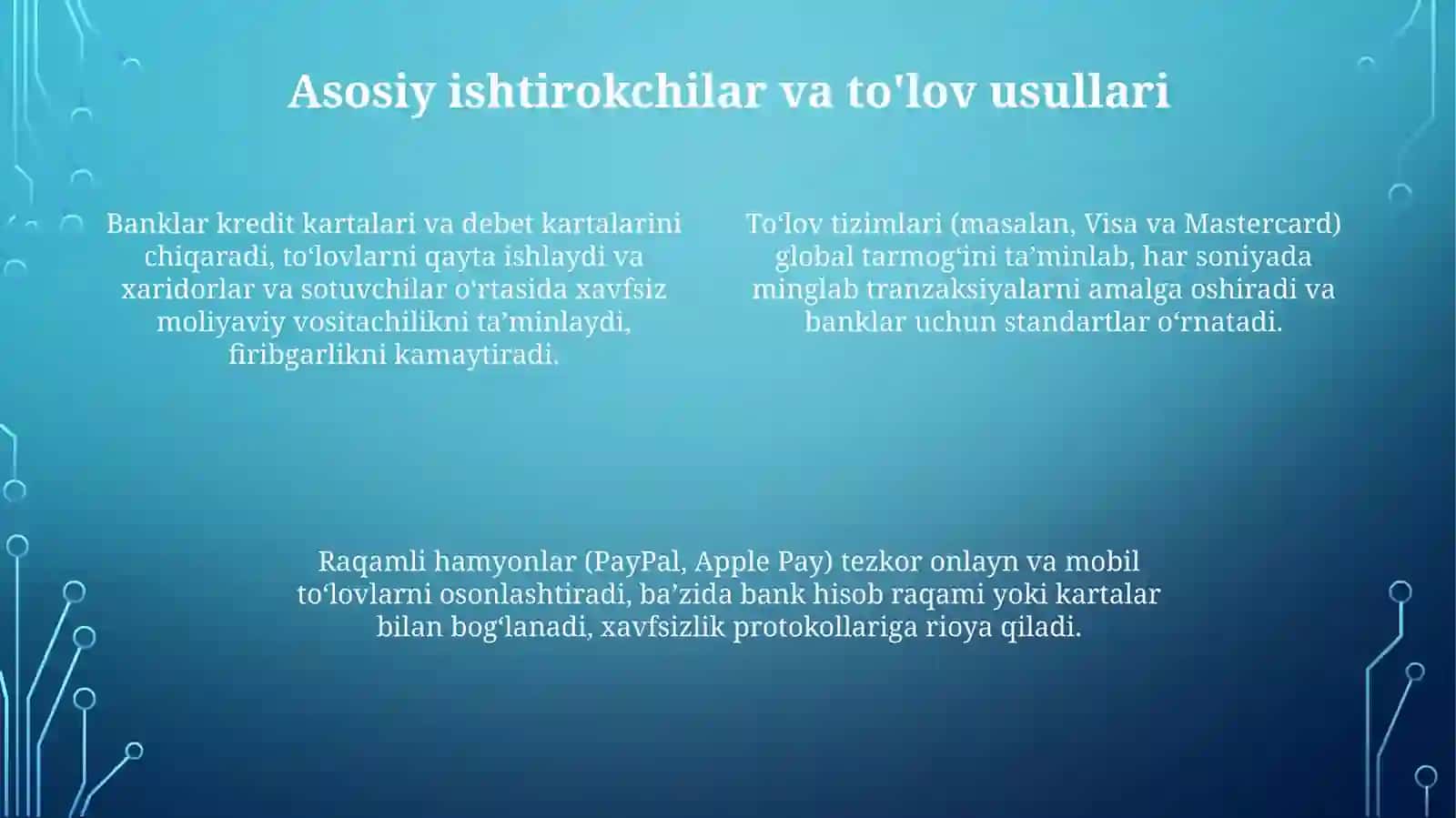 Xalqaro to'lov tizimlari 4
