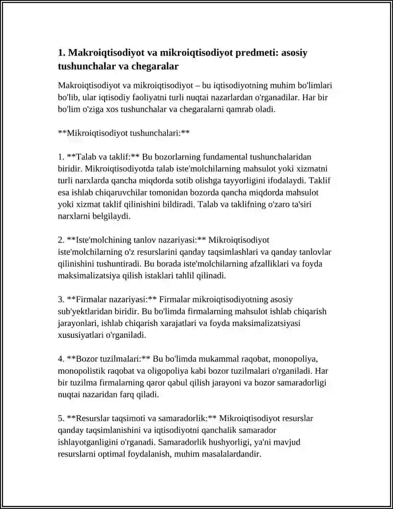 MAKROIQTISODIYOT VA MIKROIQTISODIYOT FANLARI PREDMETI QIYOSIY TAHLILI 4