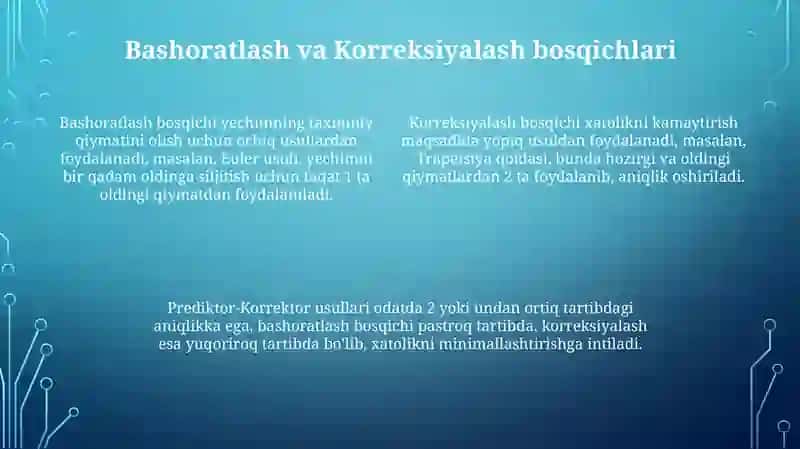 Prediktor-korektor sxema 4