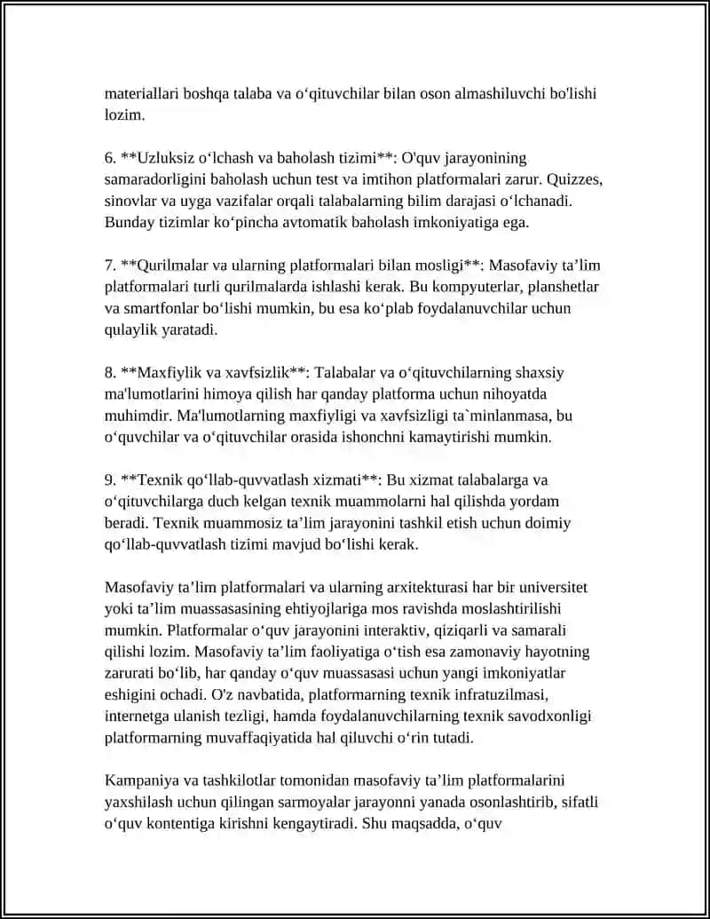 MASOFAVIY TA’LIM TEXNOLOGIYASI 4