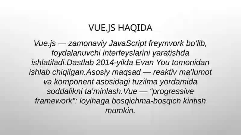VueJS da o‘zgaruvchilar bilan ishlash 4