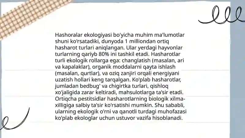 Hashoralar biologiyasi 4