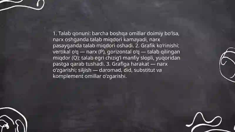 Talab va taklif 4