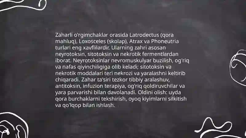 Zaharli hayvonlar 4