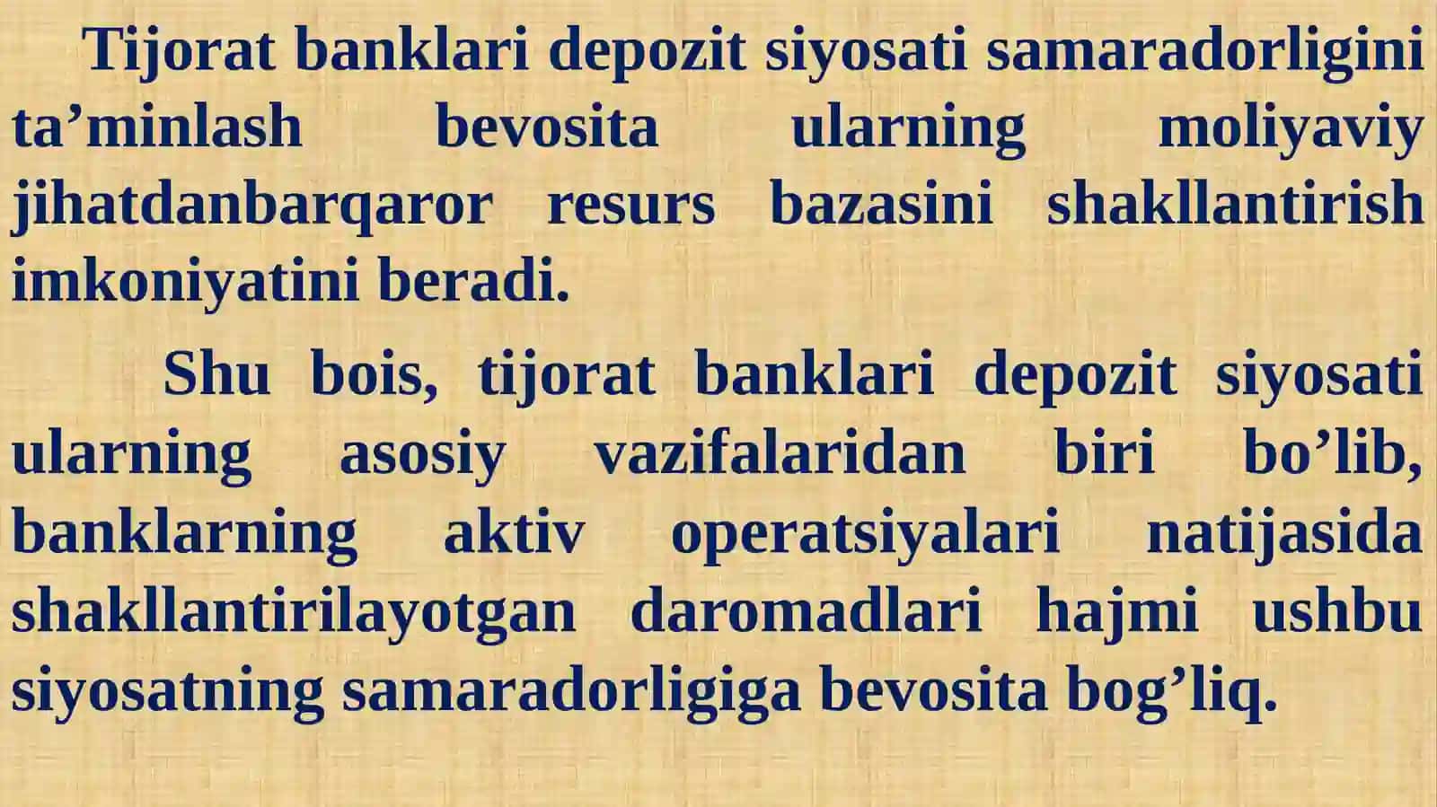 BANKLARDA DEPOZIT OPERATSIYALARI HISOBI 4