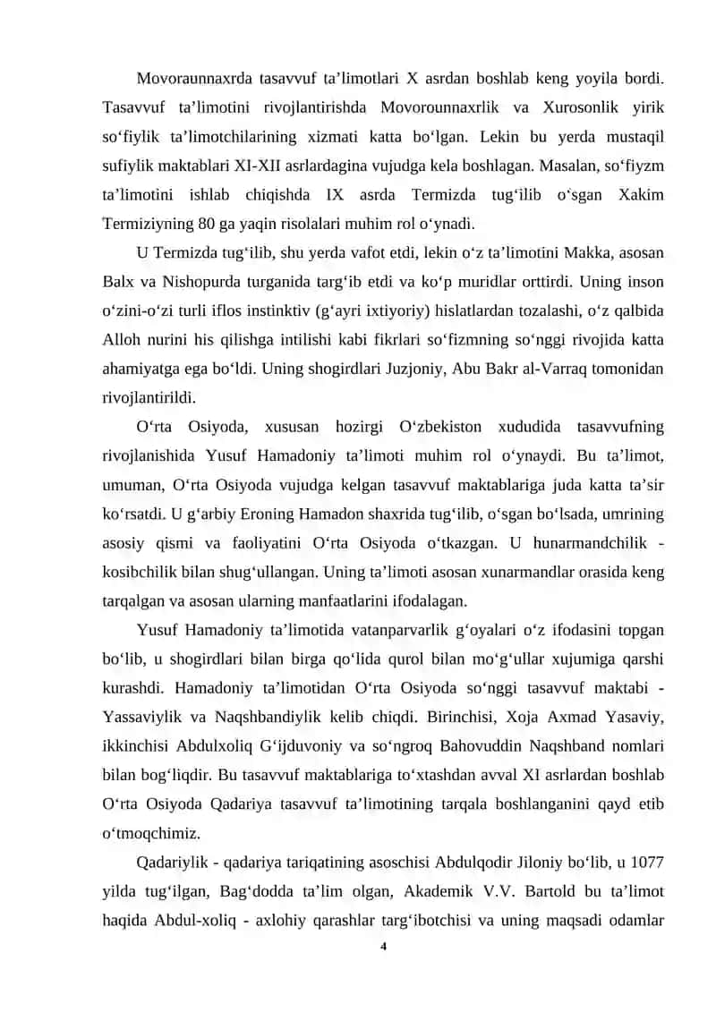 Tasavvuf ta’limotining Sharq madaniyatiga ta’siri 4