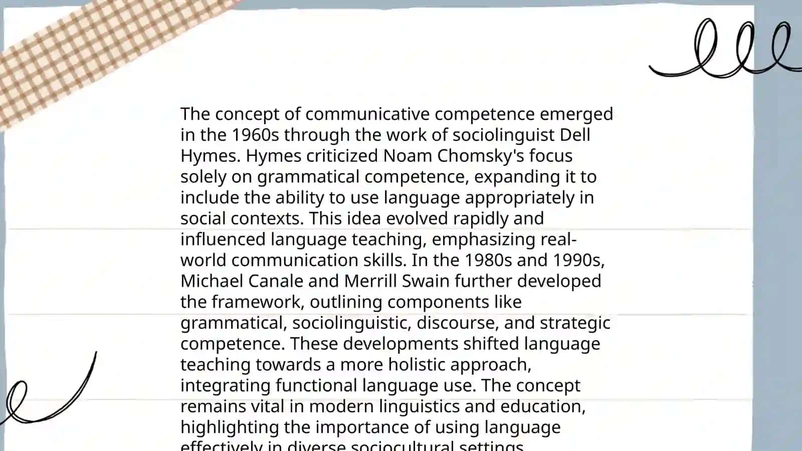 Defining Communicative Competence 4