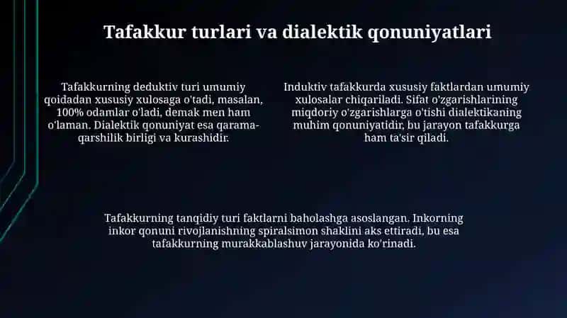 Ong til va tafakkur dialektikasi 4
