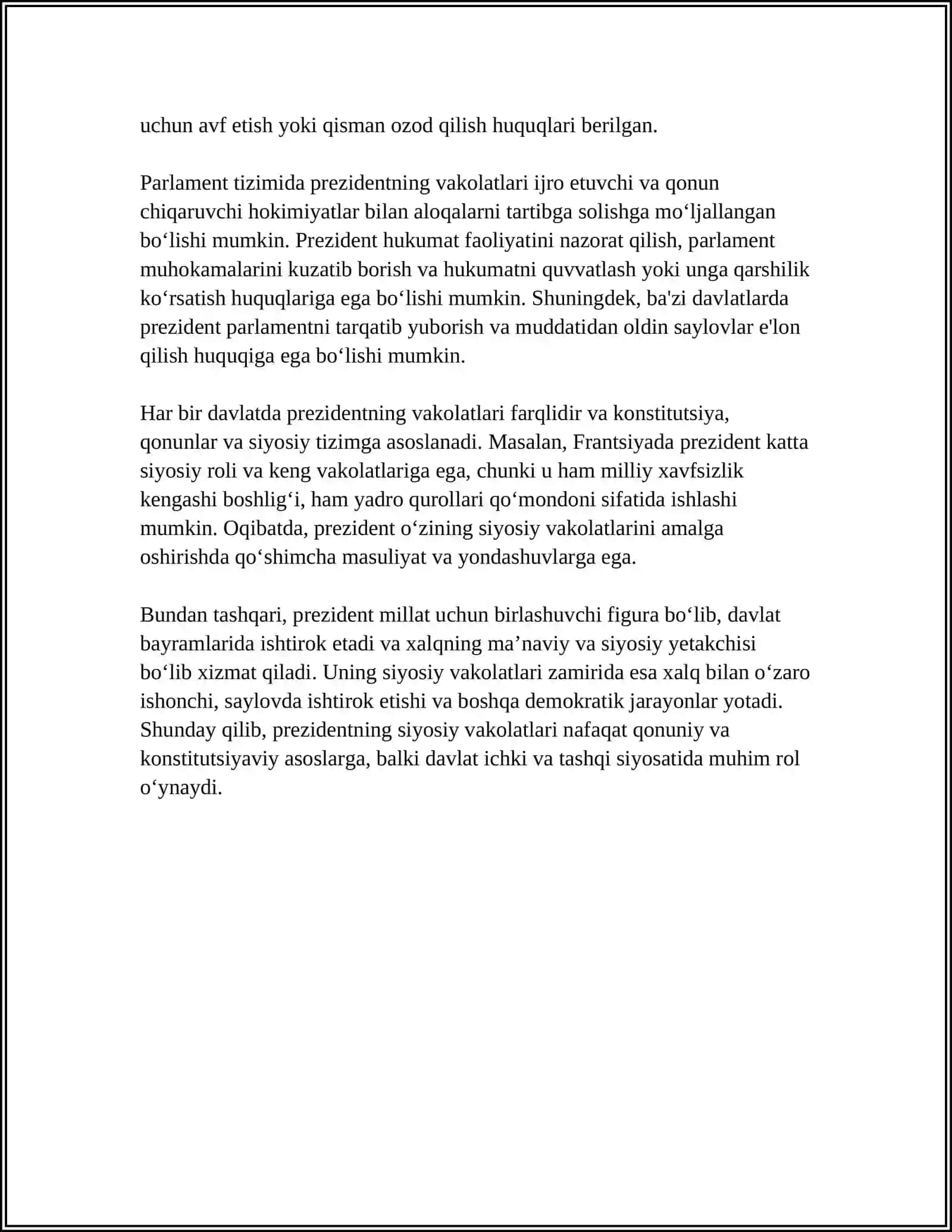 PREZIDENT VAKOLATLARI 4