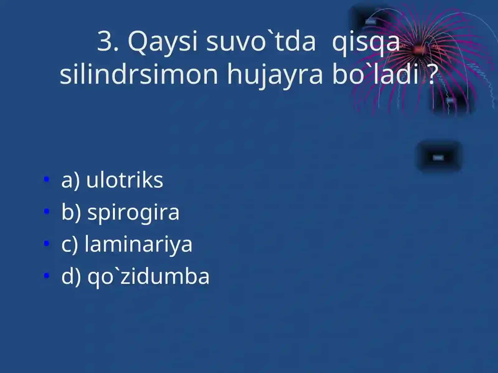 SUVO'TLAR BO'LIMI 4
