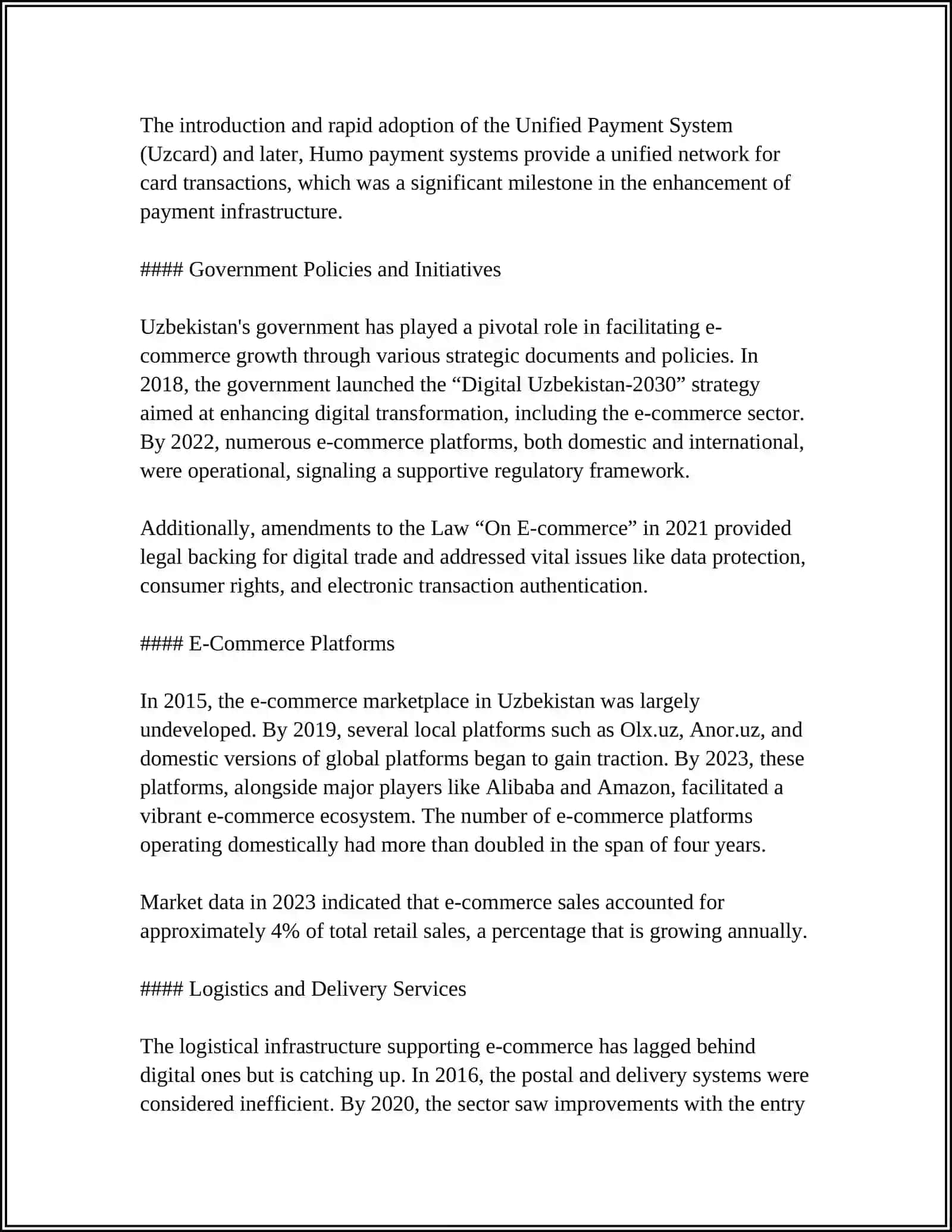 EVOLUTION OF ELECTRONIC COMMERCE IN UZBEKISTAN 4