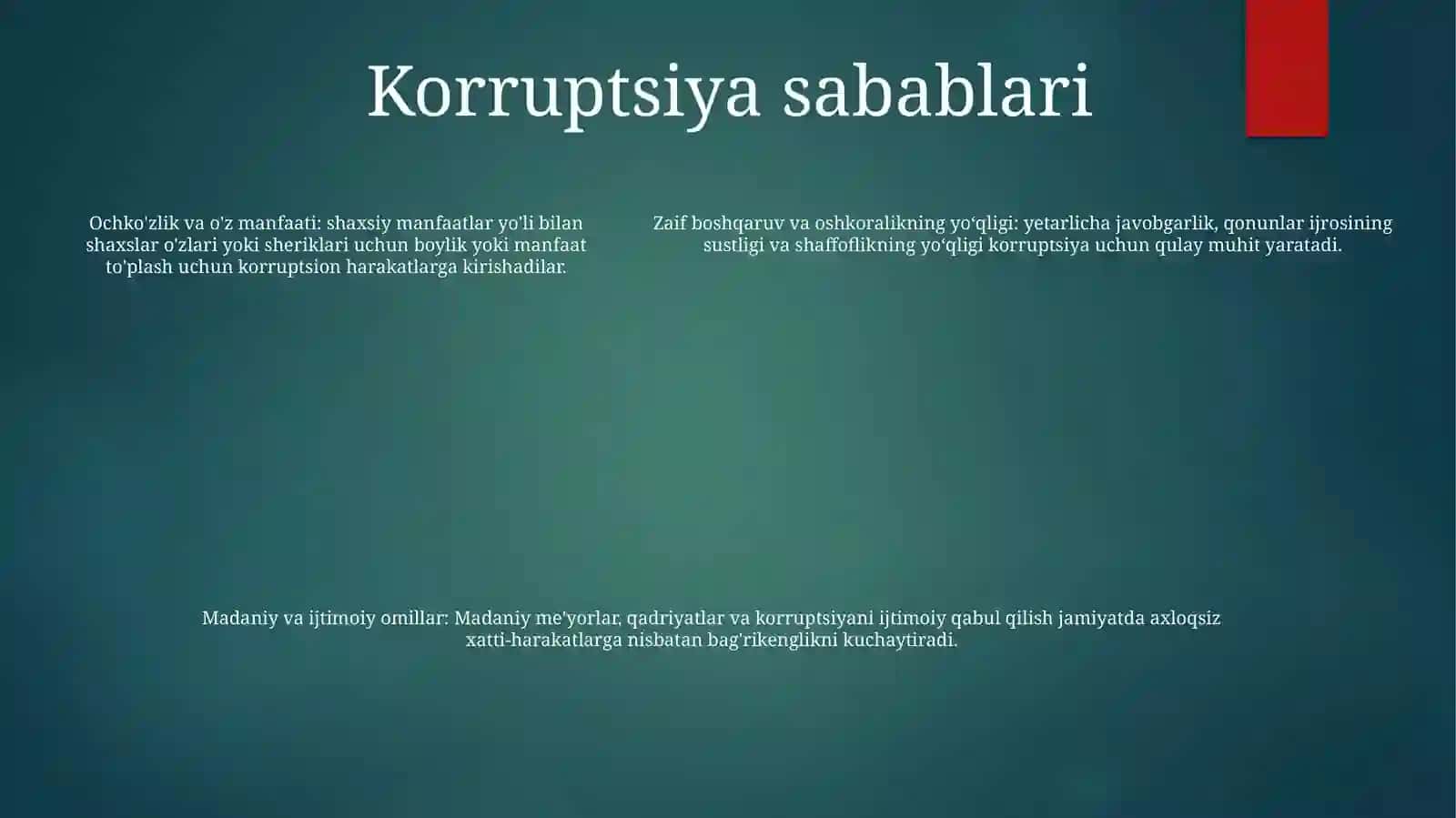 Karrupsiyaga Qarshi Kurash 4