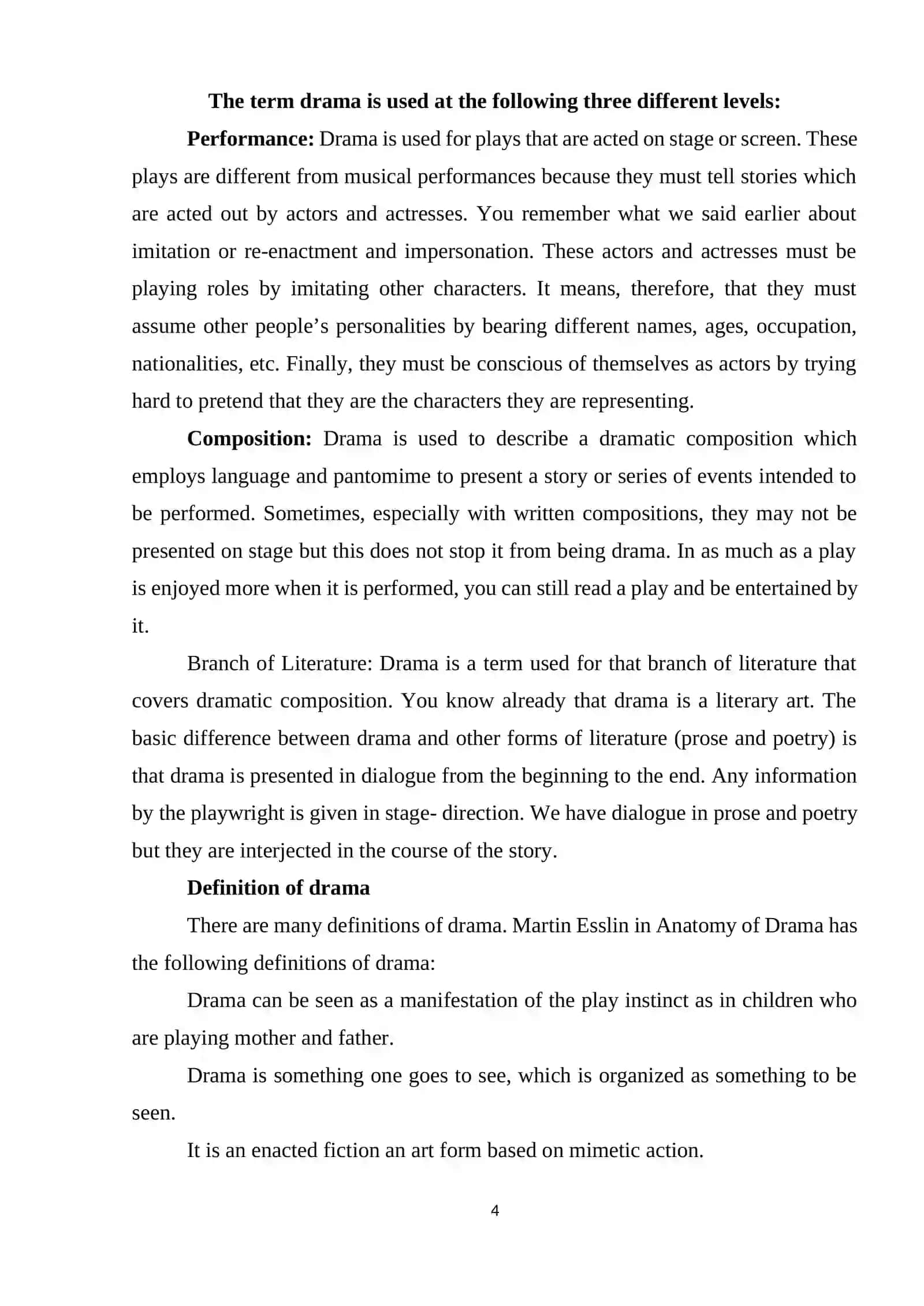 PECULARITIES OF DRAMA 4
