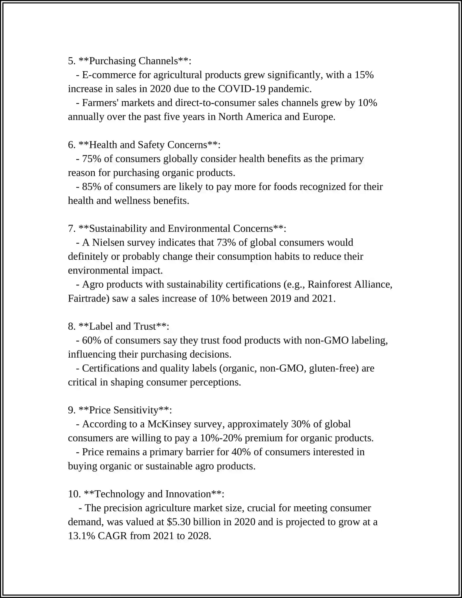 Consumer Behavior in Agro Markets 4
