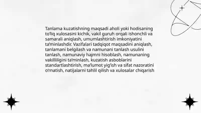 Tanlama kuzatish 4