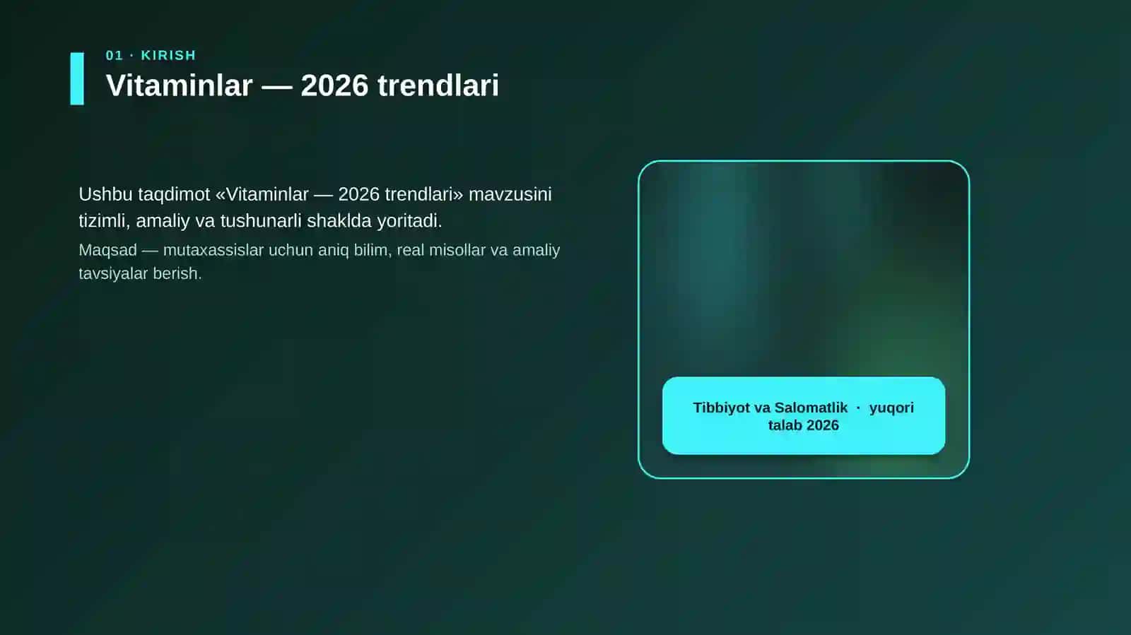 Vitaminlar - 2026 trendlari 4